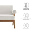 thumbnail image 6 of Modway Lyra Fabric Loveseat in Ivory Fabric, 6 of 8
