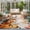 Flaxetine, variant on 2x3 Ft Entryway Area Rug, Thanksgiving Fall Kitchen Rug Runner Washable Floor Mat, Pumpkins Harvest Football Flowers Non Slip Indoor Door Mat Throw Carpet for Bathroom Living Room Bedroom