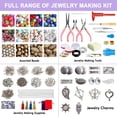 thumbnail image 3 of Jewelry Making Kit, 1960 pcs Jewelry Making Supplies Includes Jewelry Beads, Instructions, Findings, Wire for Bracelet, Necklace, Earrings Making Kit for Adults by Inscraft, 3 of 7