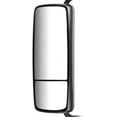 thumbnail image 2 of ECCPP Hood Mount Convex Mirror Compatible with 2008-2014 for Volvo VNM 200/430 2008-2013 VNM 630/VNX 300 2008-2017 VNL 630 with Left Side Tuck Car Mirror Chrome Housing Power Heated Turn Signal, 2 of 7