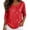 *Red, variant on ClodeEU Women's Round Neck 3/4 Sleeve Sequin Blouse ,Casual Loose Fit Tee Top Black,Women's Plus L