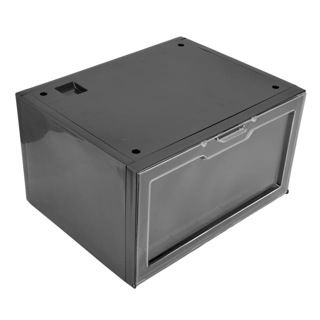 Boîtes à Chaussures LED avec Contrôle Vocal, Boîtes de Rangement Pliables Empilables pour Espadrilles