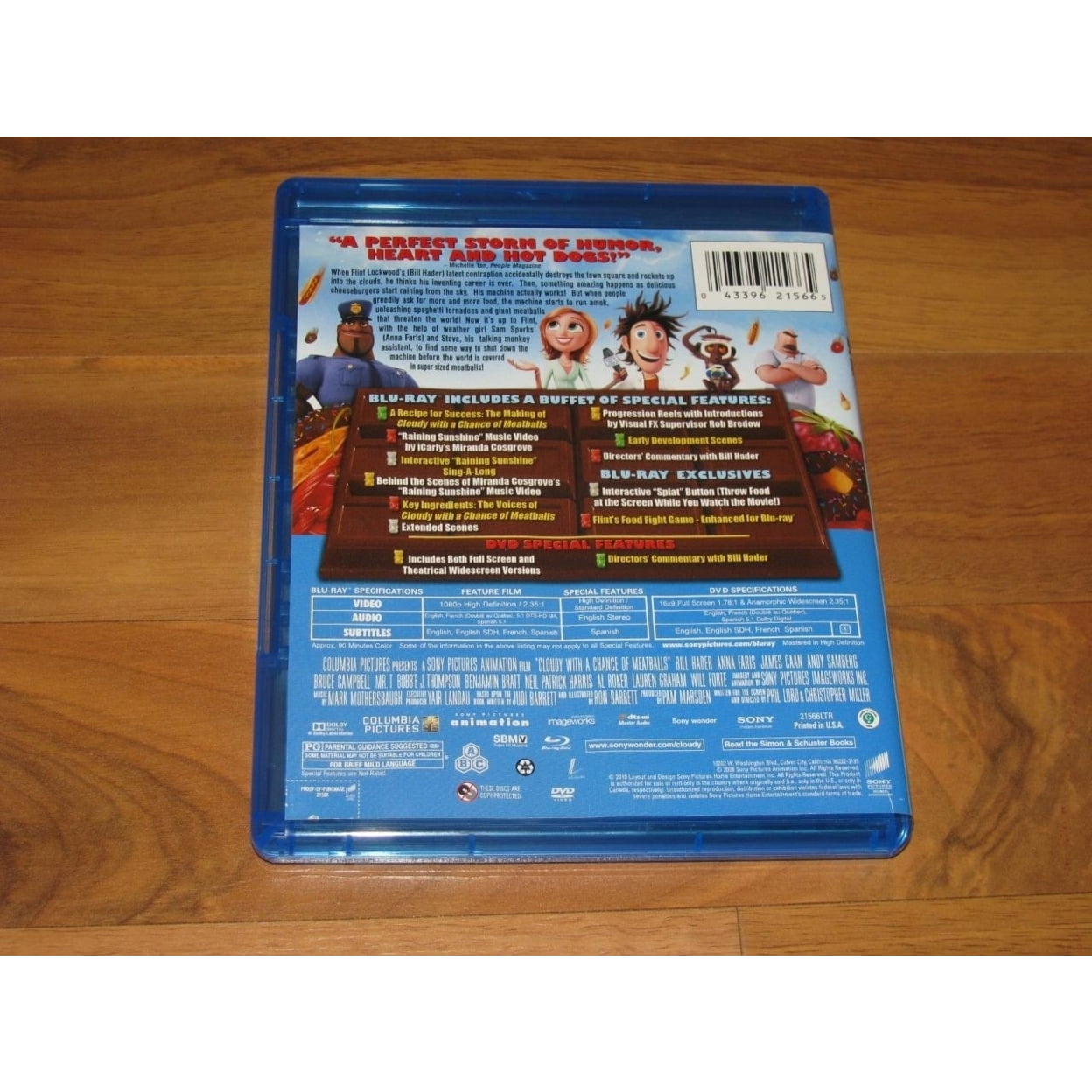 Sony Pictures: Cloudy With a Chance of Meatballs Blu-ray/DVD Combo