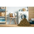 thumbnail image 2 of Ahgly Company Machine Washable Indoor Round Transitional Dark Bronze Brown Area Rugs, 6' Round, 2 of 7