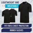 thumbnail image 3 of Murray Sporting Goods Short Sleeve Polo Baseball and Softball Umpire Shirt - Sized for Chest Protector, 3 of 5