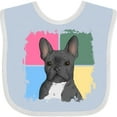thumbnail image 3 of Inktastic Blue French Bull Dog Boys or Girls Baby Bib, 3 of 4