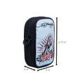 thumbnail image 5 of Ed Hardy Unisex Black/Light Blue Jaguar Rose Tatoo Print Nylon Phone Crossbody Bag With Adjustable Shoulder Strap, 5 of 6
