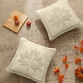 thumbnail image 5 of NWOKYZGH Halloween Plush Pillow Covers 17x17 Set of 2 Maple Leaves Embroidery Throw Pillow Covers Farmhouse Thanksgiving Home Decor Cushion Covers for Couch Sofa Bed, 5 of 6