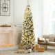 thumbnail image 4 of Costway 225 cm Árbol de Navidad Nevado Iluminado con 350 Luces LED Cálidas 641 Ramas y Base Plegable de Metal, 4 of 7