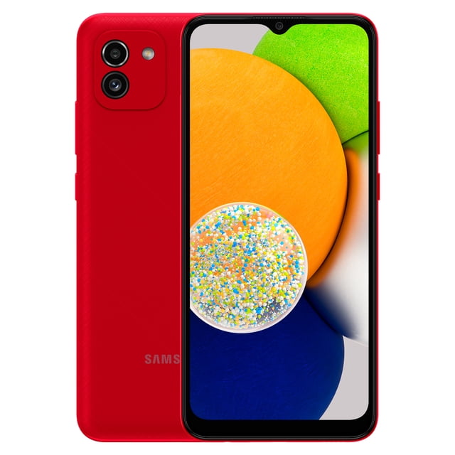 Smartphone Samsung Galaxy Dual Sim A03 64GB Red 4GB Ram Desbloqueado