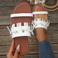 thumbnail image 2 of Summer Womens Sandals Fashionable and Casual Style Outer Wear Strap Flat Beach Slippers, 2 of 9
