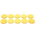 thumbnail image 2 of 10 Uds. Soporte para paleta de pegamento adhesivo para pestañas de vidrio redondo para injerto de extensión de pestañas amarillo, 2 of 8