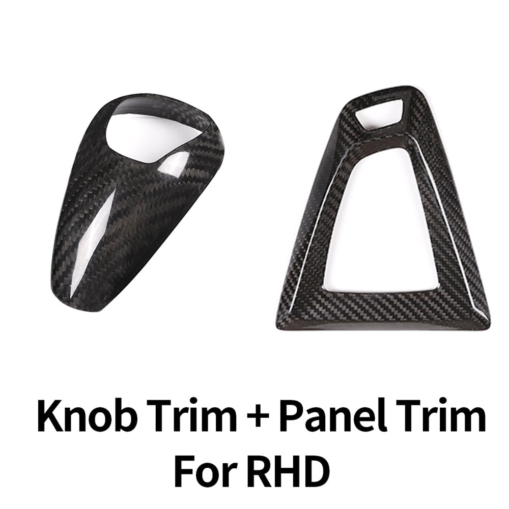 Gear Shift Knob Cap Shifter Panel Cover TrimCarbon Fiber For BMW M3 M4 2014-2018