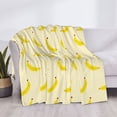 thumbnail image 4 of Throw Blanket for Couch, Cute Banana No.1102 Super Soft Fuzzy Comfy Warm Throw Blanket, Cuteness Lightweight Cozy Plush Flannel Blanket & Throws for Sofa and Bed All Season, 4 of 5