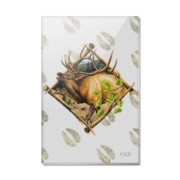 Elk Diamond Rectangle Acrylic Fridge Refrigerator Magnet
