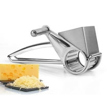 HONMEET Rotary Cheese Grater Stainless Steel Silver 1Pack