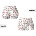thumbnail image 5 of Lsque Fruit Pattern High Waisted Biker Shorts for Women-Tummy Control Fitness Athletic Workout Running Yoga Gym Shorts,Moisture-Wicking-Medium, 5 of 9