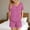 Hot Pink, variant on Goodtrade8 Woman Pajamas Sets with Pocket Petite Sleepwear Printed V-Neck Casual Short Sleeve Womens Pjs