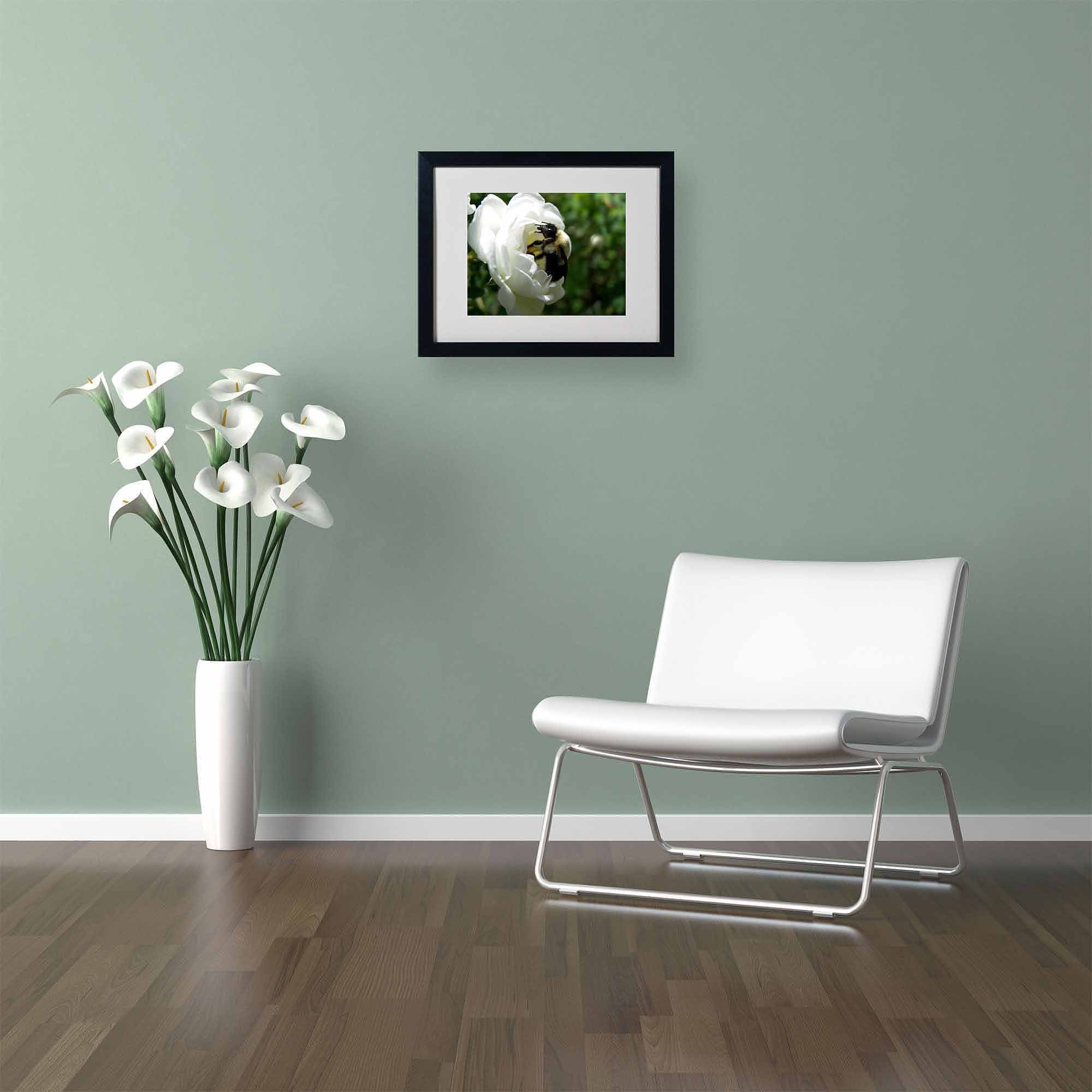 Trademark Fine Art "Passionate Desire" Canvas Art by Monica Fleet, White Matte, Black Frame