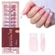 thumbnail image 1 of Gel blanco con forma de escarabajo, punta francesa, larga y cuadrada, de la marca Press on Nails, 1 of 7
