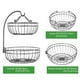 thumbnail image 5 of Tazón De Frutas De 2 Niveles, Cesta De Frutas De Hierro Para Encimera, Soporte Multiusos Para Frutas Y Verduras, Soporte Colgante Para Frutas Para Encimera, Mesa De Comedor, Sala De Estar Noticed HA018425-00, 5 of 7