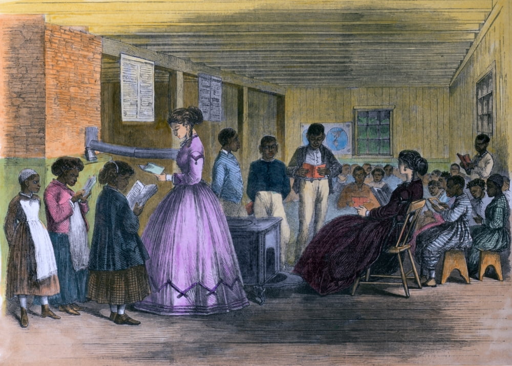 African American Students In A FreedmanS Bureau School In Richmond