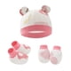 thumbnail image 3 of Conjunto de gorros y calcetines para bebé, gorro para recién nacido de 0 a 6 meses, lindo gorro infantil, manoplas suaves, calcetines, paquete de 6, 3 of 3