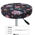 thumbnail image 4 of KLL Roses Flowers Round Bar Chair Cushion Cover ,Bar Stool Protector with Elastic, Soft Washable, 4 of 6