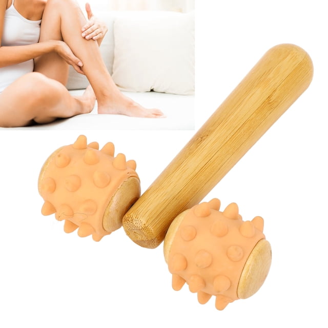 Balles de Massage à 2 Roues, Rouleau de Massage Compact avec Poignée pour la Maison