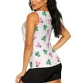 thumbnail image 3 of KLL Flower on ladybirds Print Womens Tank Top Sleeveless Workout Tops Athletic Running Shirts Yoga Gym Clothes-Medium, 3 of 7