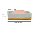 thumbnail image 5 of nu steel CON3H nu steel Concrete, Made of Cement Dish Tray for Bathroom Vanities, Countertops, Pedestals, Kitchen Sink-Store Hand Soap, Pumice Bars, Sponges, Scrubbers, Grey Stone/Brown, 5 of 5