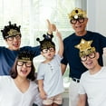 thumbnail image 5 of 12 piezas de suministros para fiestas de Año Nuevo Incluye 6 piezas de diademas de Feliz Año Nuevo, 6 piezas de anteojos de Año Nuevo como obsequios de fiesta, 5 of 5
