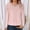 Pink, variant on Black*Friday Discounted Items under $5 GaThRRgYP Off the Shoulder Tops for Women,Women's Summer Casual Tops Round Neck,Women's Solid Color Crew-Neck Lace Patchwork Long-Sleeved Loose Tops Dark Blue S