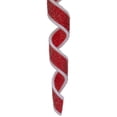 thumbnail image 6 of Northlight 6ct Frosted Red and White Candy Twist Christmas Ornaments 9", 6 of 7