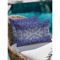 thumbnail image 4 of Outdoor Pillows Waterproof, Purple Geometric Bedding Throw Pillows with Insert for Couch Sofa Bed, Modern Abstract Art Ombre 12x20 Inch Pillowcases Decorative Camping Patio Pillow Set of 2, 4 of 8