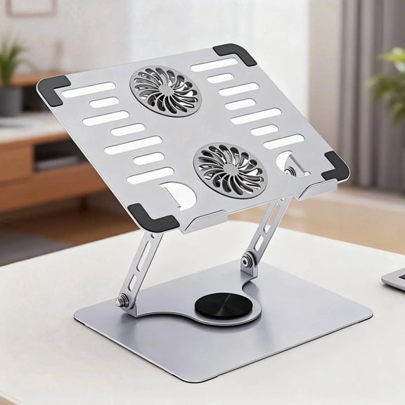 Beloadence Laptop Stand for Desk, Computer Stand with 360 Rotating Base, Fits 10-15.6"