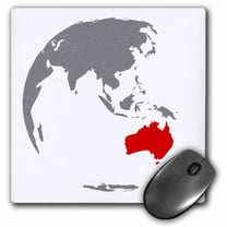 3dRose, Australia In Red, MousePad