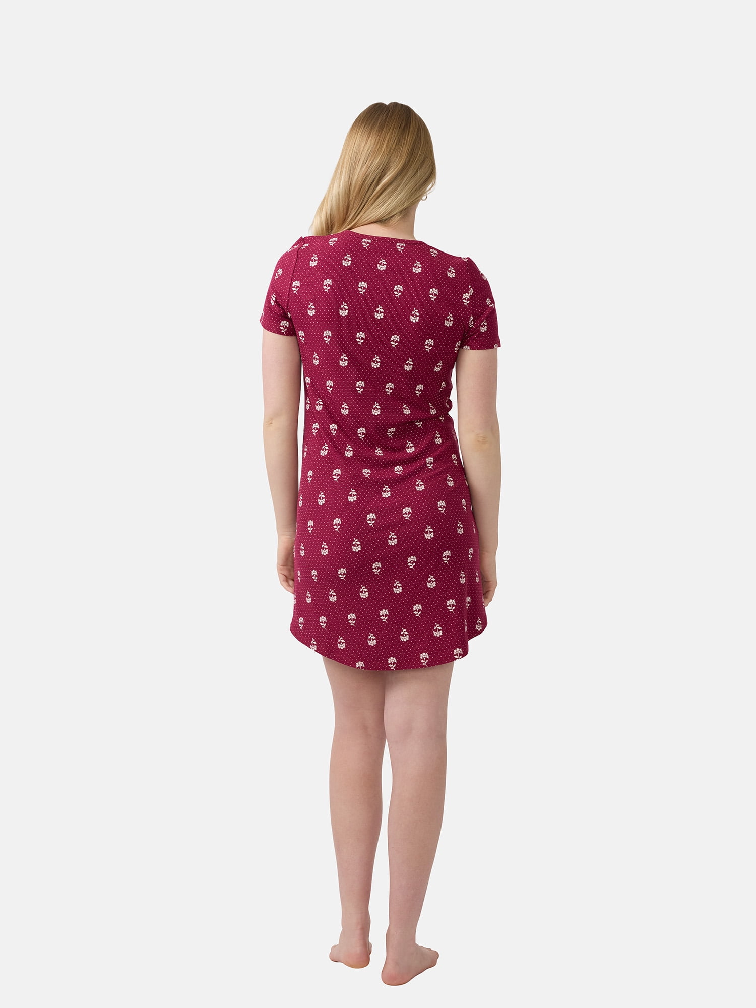 Ingrid & Isabel For Every Belly Women's Maternity Ribbed Henley T-Shirt Dress, Sizes S-XXXL