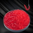 thumbnail image 7 of 50/100Pcs Sile Red Worm Soft Lures Earthworm Rubber D1P0 Baits Shrimp F8H5, 7 of 7
