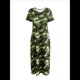 thumbnail image 4 of Vestido Camisero Informal de Verano para Mujer, Holgado, de Corta, Estilo Camuflaje, con Bolsillo Verde S, 4 of 8