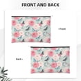 thumbnail image 2 of Rocae Roses and Butterflies for Cosmetic Bags for Women Paper Reusable Cosmetic Bag Travel Toiletry Organizer Capacity Multipurpose Zipper Pouch, 2 of 8