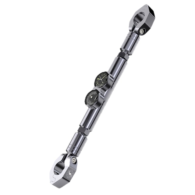 Manillar De Motocicleta Dos En Uno, Barra Multifuncional, Manillar De Equilibrio, Palanca De Equilibrio Ajustable Con Reloj Y Termómetros seitruly VI009562-05