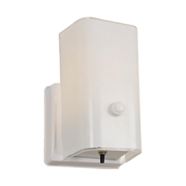Design House 501130 Applique Murale 1 Lumière avec Interrupteur- Finition Blanche