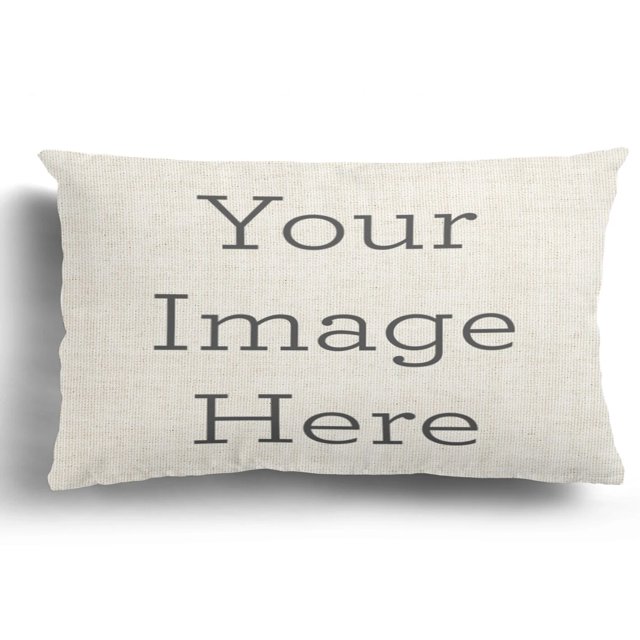 Funda de almohada de lino geométrica, cubierta de cojín de sofá, decoración del hogar, se puede personalizar para usted, azul Lago, blanco, 30x50, 40x60
