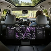 KUIFORTI Car Trunk Organizer and Storage, Machine Washable Purple Camo Car Backseat Organizers for SUV, Truck, MPV, Collapsible Cargo Storage Bag, Car Interior Accessories for Women