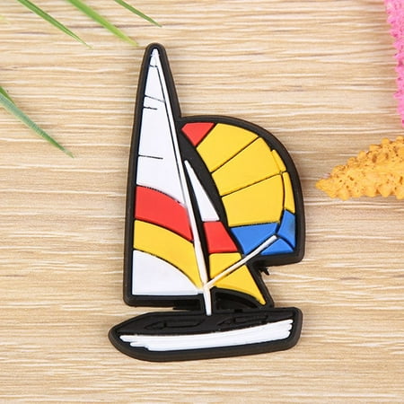 

Kawaii Mini Cute Home Decoration Three-dimensional Animal Refrigerator Souvenir Fridge Magnets Refrigerator Magnet Magnetic Sticker SAILBOAT
