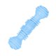 thumbnail image 2 of Juguetes para la dentición de cachorros, limpieza de dientes con mancuernas, juguetes interactivos para masticar perros pequeños, color azul, 2 of 5