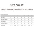 thumbnail image 2 of BELLA + CANVAS Unisex Triblend Long Sleeve T-Shirts 50/25/25 Polyester/ Ring-spun Cotton/Rayon Tee Shirt (Athletic Grey Triblend , S), 2 of 7