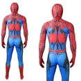 thumbnail image 7 of Superhero Onesie Zentai Suit, Adult Spider Manlike Cosplay Costume Jumpsuit, 3D Realistic Graphic Spandex Spider Suit Halloween Costume Attire for Adult Men Boy, Red, 170, 7 of 7