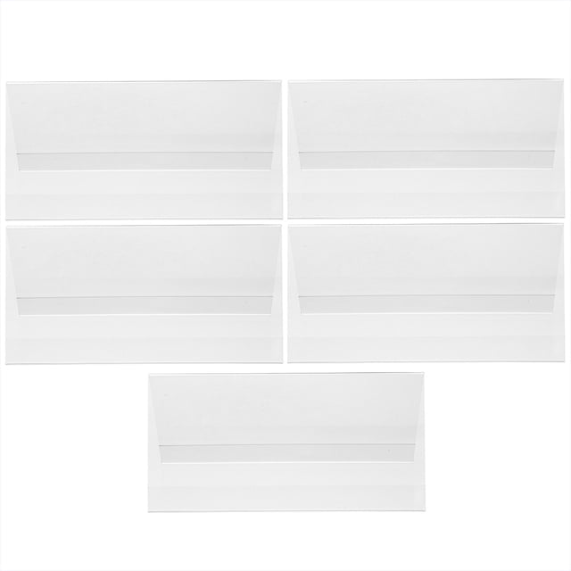 5Pcs Double Sided Name Display Sign Clear Acrylic Signs Tabletop Card Holder Acrylic Display Stand